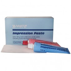 SS White Impression Paste Zinc Oxide Eugenol (Base White Zinc Oxide Past 150gm - Catalyst Red Eugenol Past 60gm) 210g 